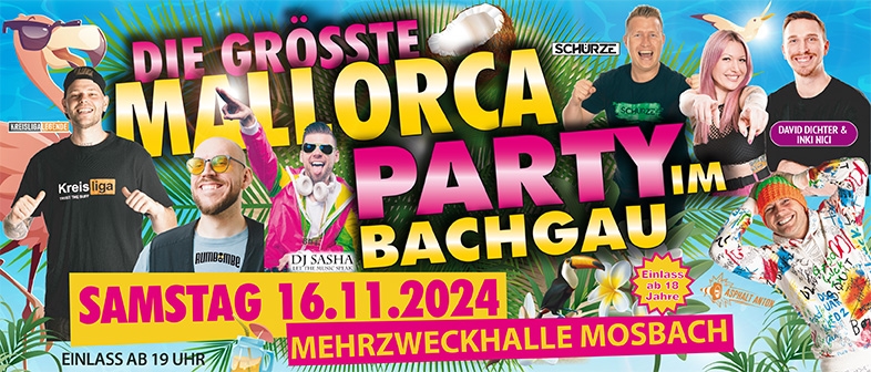 Die grte Mallorca Party im Bachgau